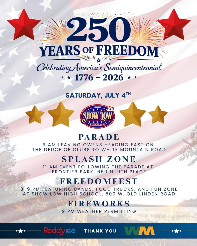 Show Low 250 years of freedom celebration