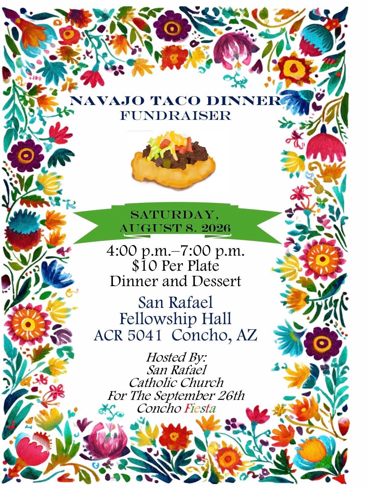 San Rafael Navajo Taco Dinner Fundraiser